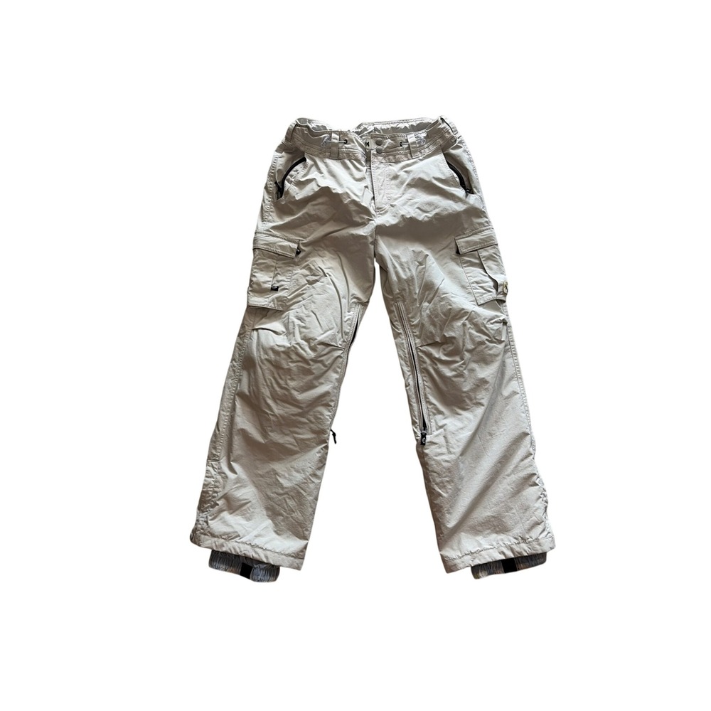Ski Pants Cargo Gorpcore Roxy Snow Womens Medium Gray Insulated Snowboard Pants